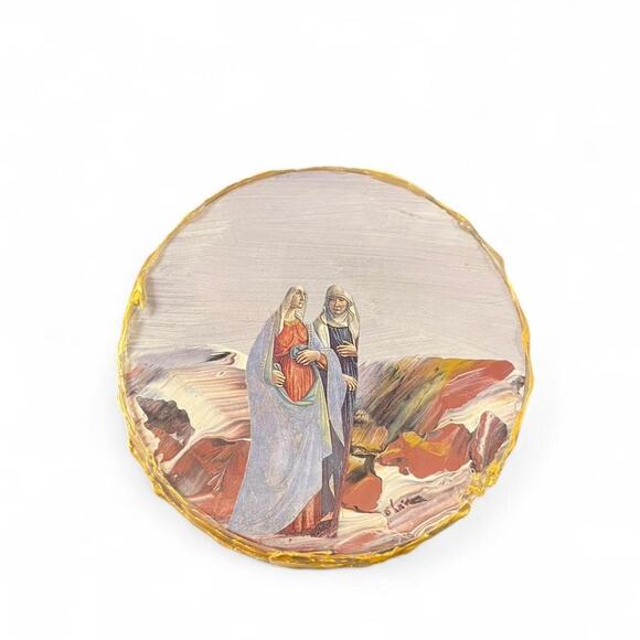 Unique one of a kind handmade coasters featuring woman - Picture 3 of 7